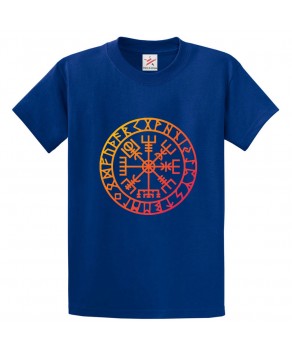 Vegvisir Symbol Classic Unisex Kids and Adults T-Shirt for Flood Effected 